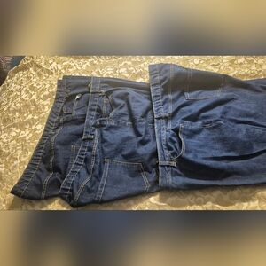 Catherines Stretch Blue Jeans. All Are Size 30WP with 27 In Inseam. 3 Pair